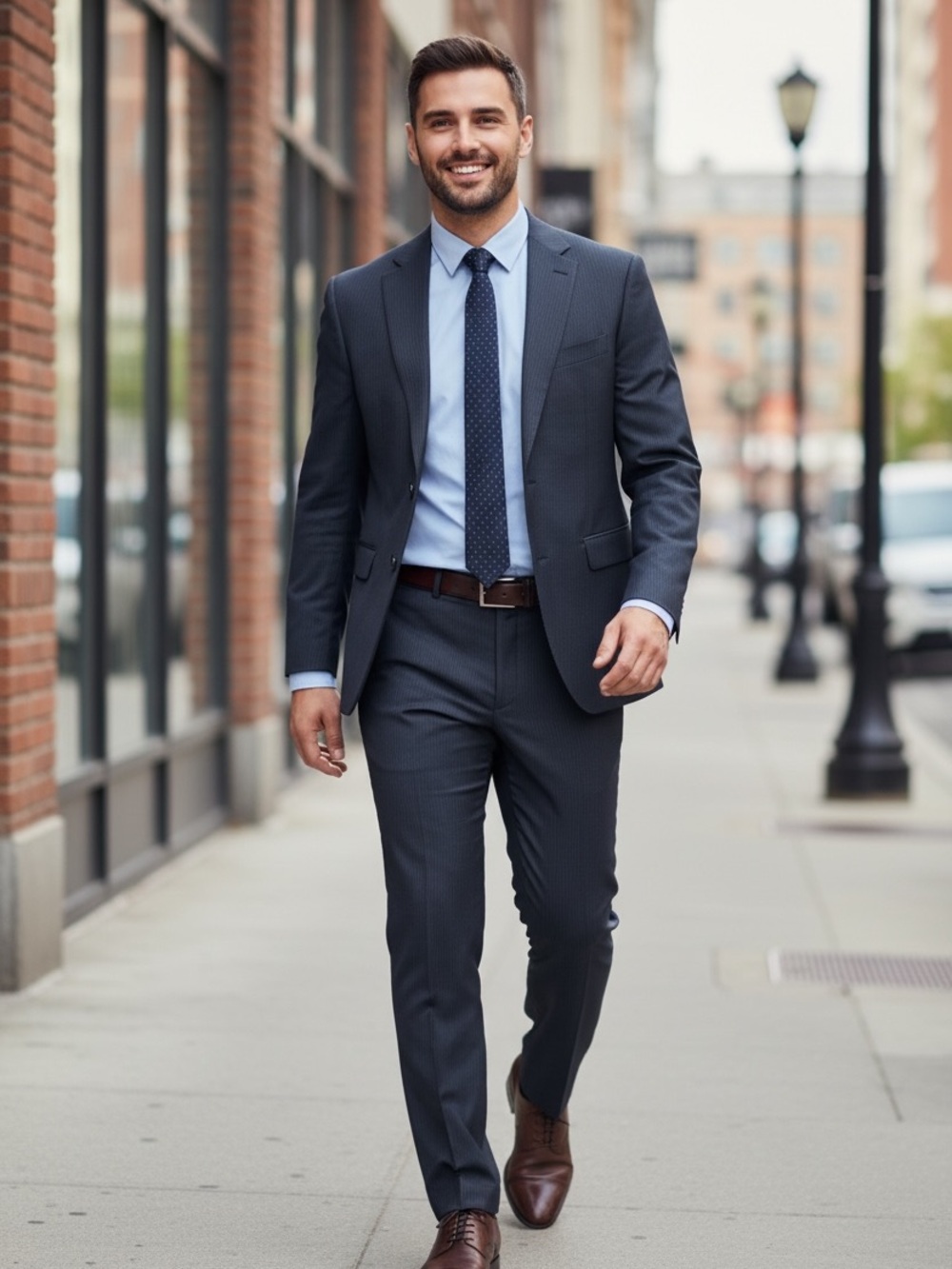 Joseph Abboud 46 long Two-Piece Suit - Blue